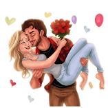 تطبيق-456-cute-couple-stickers-مهكر.webp