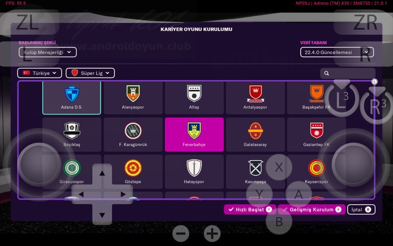 تحميل لعبة Football Manager 2022 Touch مهكره للاندرويد 2026 3